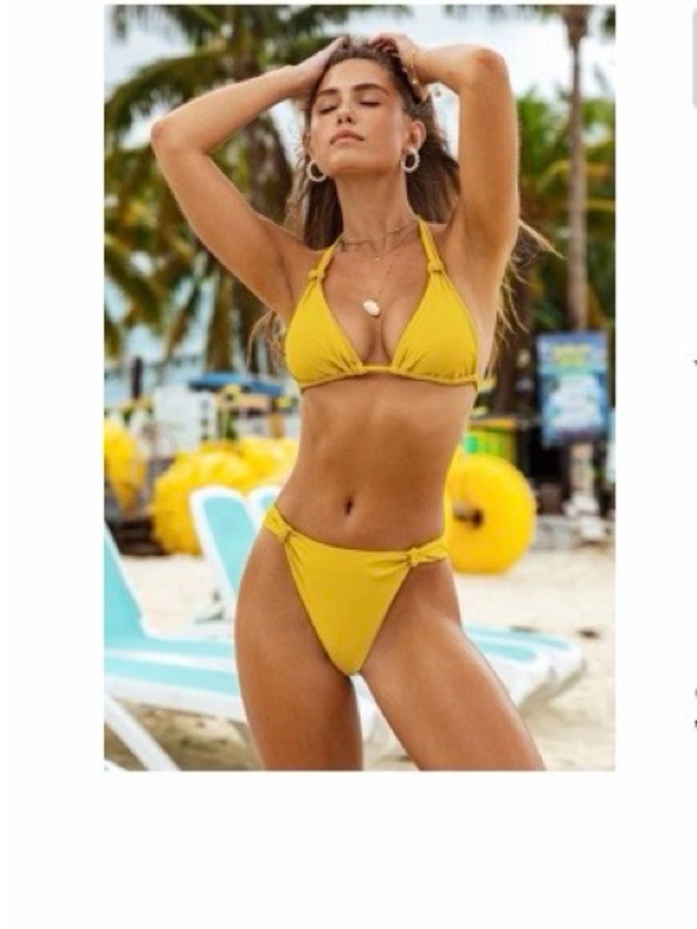 CUPSHE Bahamas State of Mind Kayak the Cays Bikini Top & Bottom